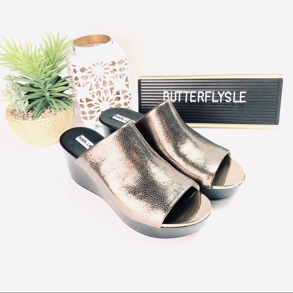 Karl Lagerfeld Paris Lyric Slide Sandals - Picture 2 of 8